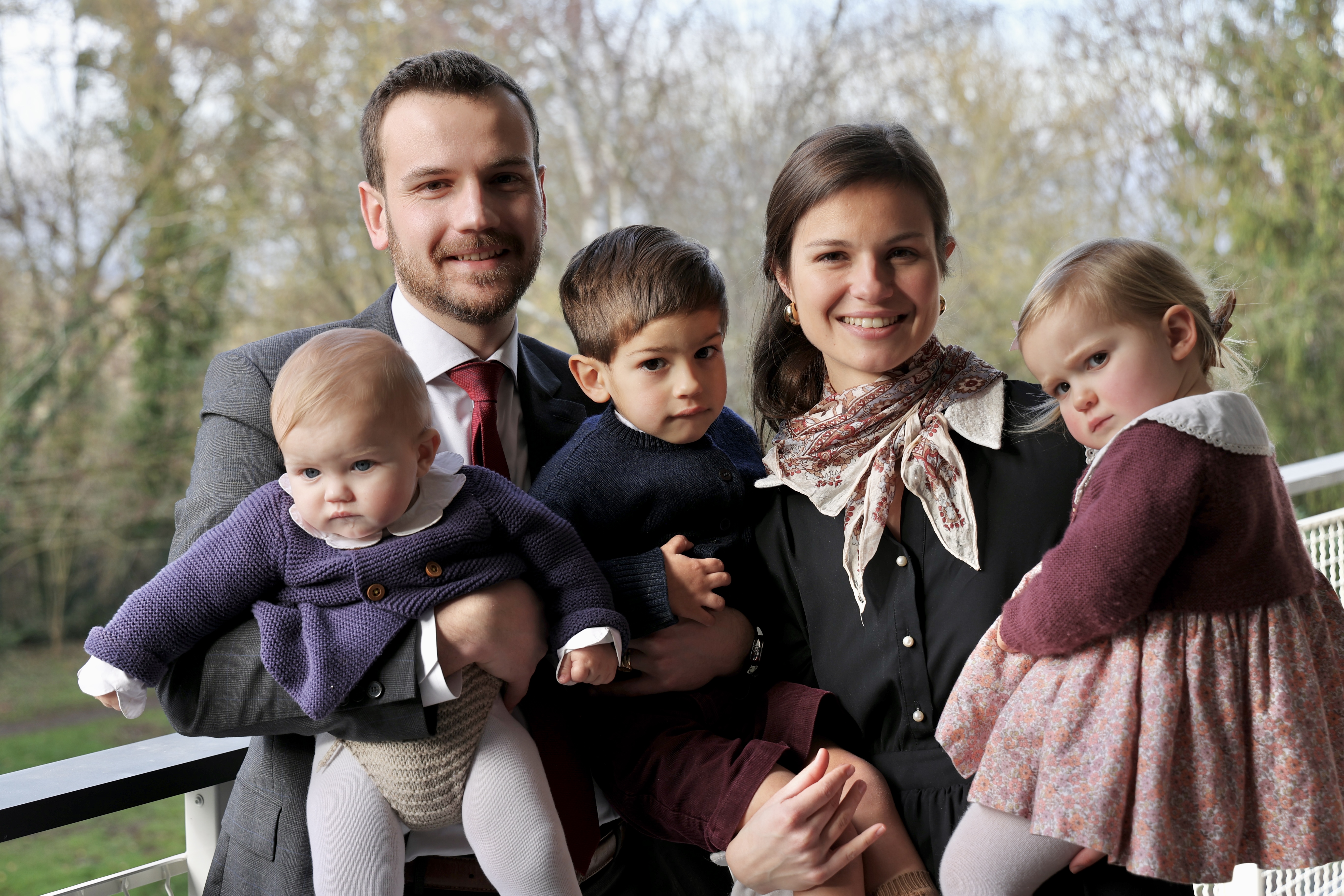 Amaury & Marie-Astrid, Gabriel, Armelle et Honoré.